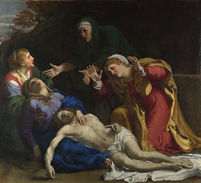 The Dead Christ Mourned Annibale Carracci